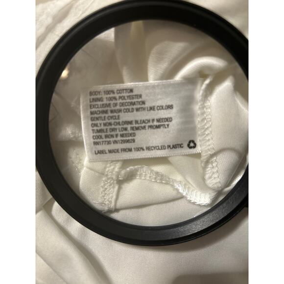 Knox Rose Babydoll Embroidered Peasant Mini Dress No Size Boho Oversize Cowgirl - Picture 12 of 12